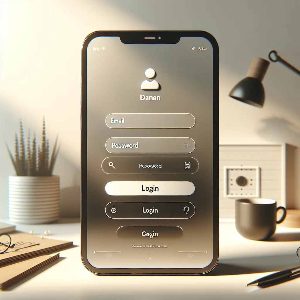 Login screen of the Daman App